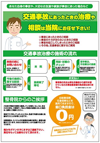 Amazon.co.jp: 整骨院内に貼るだけ！交通事故患者さん集客用の自賠責A1